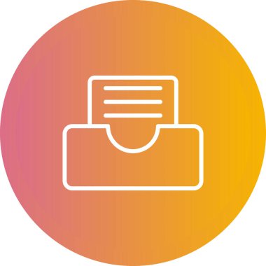 Giden Tabaka Web simgesi basit illüstrasyon