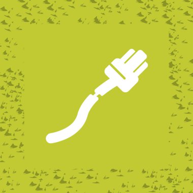 Kırık Kablo ağ simgesi, basit vektör illüstrasyonu