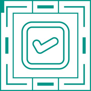 işaret simgesini işaretle, vektör illüstrasyonu 