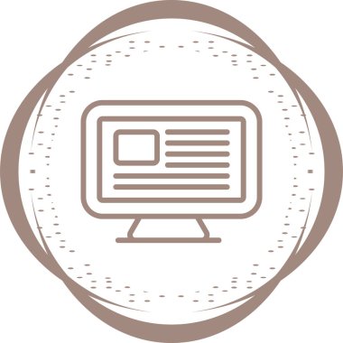 Bilgisayar web simge vektör çizim