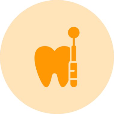Diş simgesinin vektör illüstrasyonu 