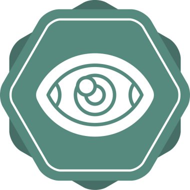 vizyon web simgesi basit illüstrasyon