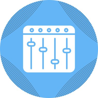 Karıştırıcı. Web simgesi basit illüstrasyon