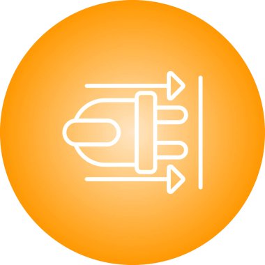 elektrik prizi simgesi. Web illüstrasyonu