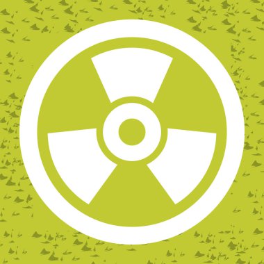 Radyasyon. Web simgesi basit illüstrasyon 