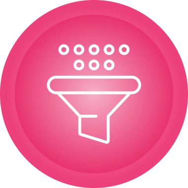 Filtre ağ simgesi, basit vektör illüstrasyonu