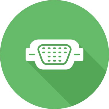 vga port simgesi web illüstrasyonu