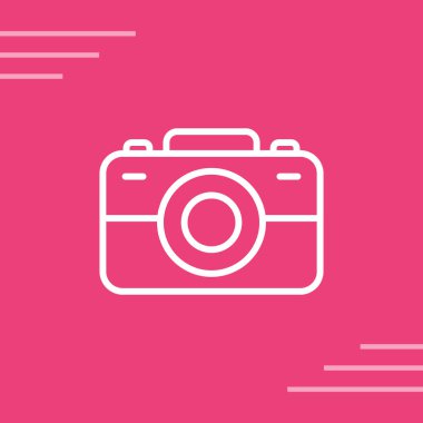 fotoğraf makinesi simgesi, vektör illüstrasyonu 