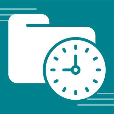 Zaman simgesi vektör illüstrasyonu