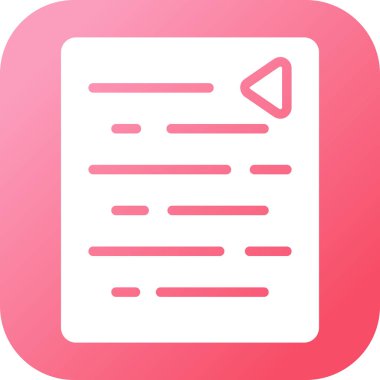 Belge. Web simgesi basit tasarım 