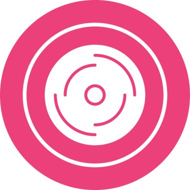 Disk modern simgesinin vektör illüstrasyonu