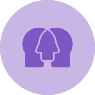 Empati Simgesi, İzole Vektör İllüstrasyonu  