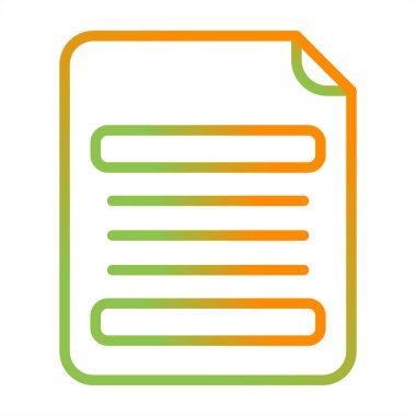 Belge. Web simgesi basit illüstrasyon 