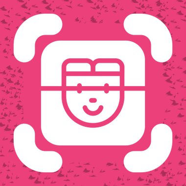 Resim Tarayıcı web simgesi, basit vektör illüstrasyonu