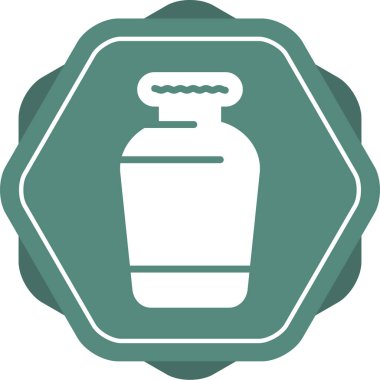 vazo simgesi, vektör illüstrasyonu basit tasarım