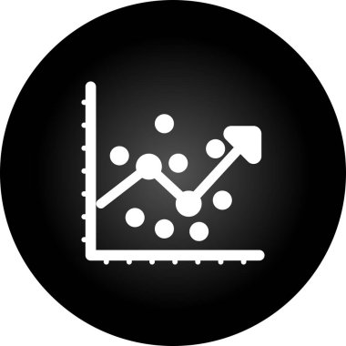  Regresyon Analizi web simgesi vektörü 