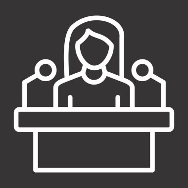 Bildir. Web simgesi basit illüstrasyon