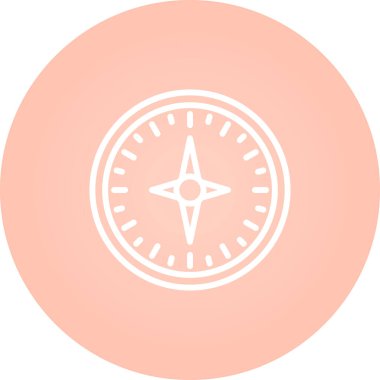 pusula simgesi web basit illüstrasyon