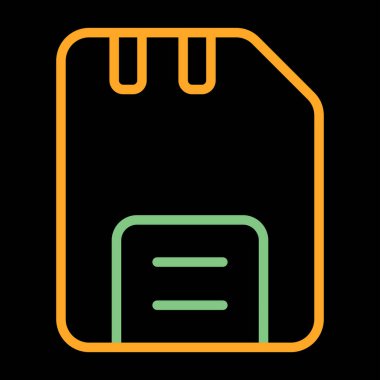 Disk web simgesi, basit vektör illüstrasyonu