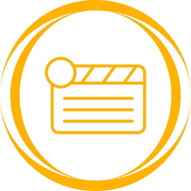  Clapper kurulu simge vektör çizim