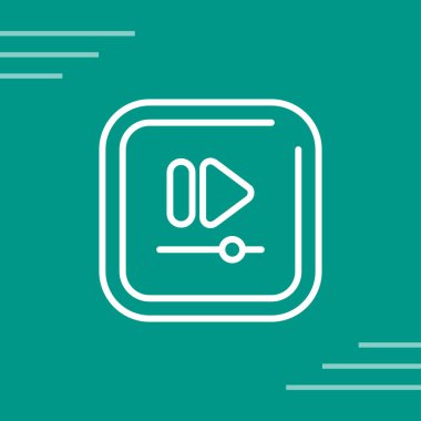 Video Hızlı Kare simgesinin vektör illüstrasyonu