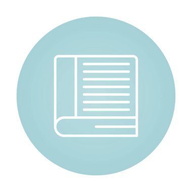 kitaplar düz simge, vektör illüstrasyonu