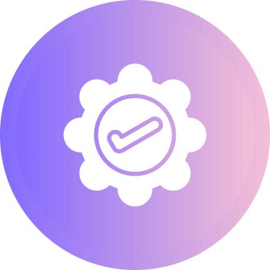 Simge vektör illüstrasyon tasarımını onayla 