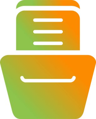 Depolama web simgesi, basit vektör illüstrasyonuName 
