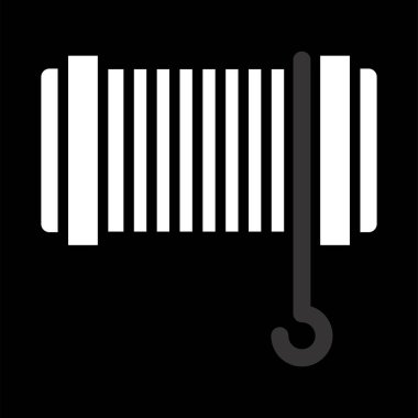 Halatı çeken kablo. Web simgesi basit illüstrasyon