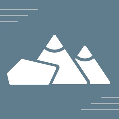 dağlar web simgesi, vektör çizim 