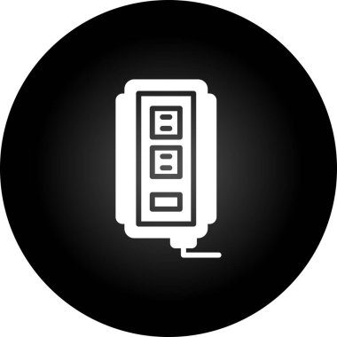 soket ağ simgesi vektör illüstrasyonu