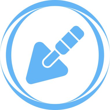 Trowel simgesi, vektör illüstrasyonu basit tasarım