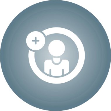 Hesap ekle. Web simgesi basit illüstrasyon