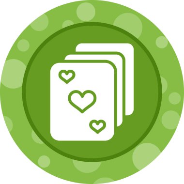 Kartlar. Web simgesi basit illüstrasyon