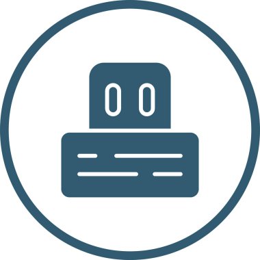 USB modern simgesinin vektör illüstrasyonu 