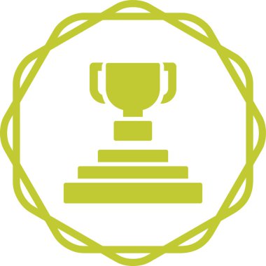 kupa simgesi, web basit illüstrasyon