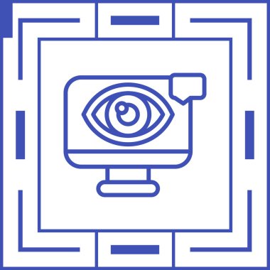 Görsel Tasarım Web simgesi vektör illüstrasyonu