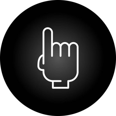 el simgesi, vektör illüstrasyonu basit tasarım