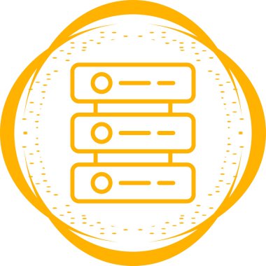 Sunucu web simgesi, vektör çizim