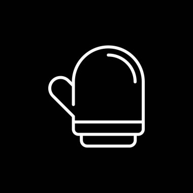 eldiven ağ simgesi, basit vektör illüstrasyonu  