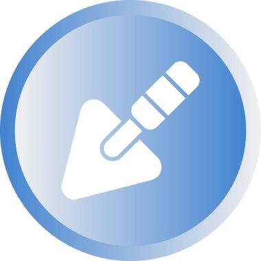 Trowel simgesi, vektör illüstrasyonu basit tasarım
