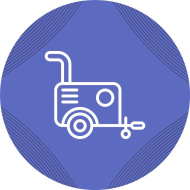 Vektör illüstrasyonu, Hava kompresörü simgesi element arkaplanı          