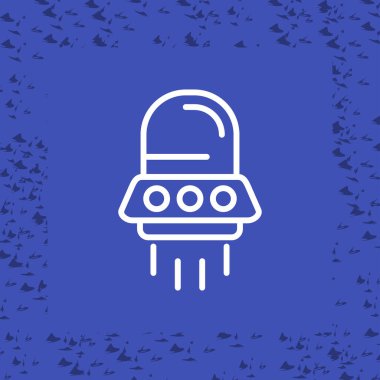 UFO web simgesinin vektör illüstrasyonu 