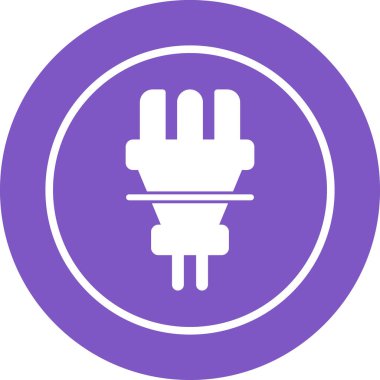 elektrik prizi simgesi. Web illüstrasyonu