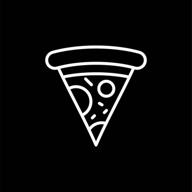 pizza. Web simgesi basit illüstrasyon