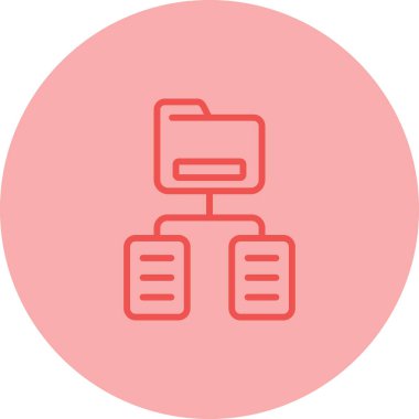 Belge Sınıflandırma Web simgesi vektör illüstrasyonu