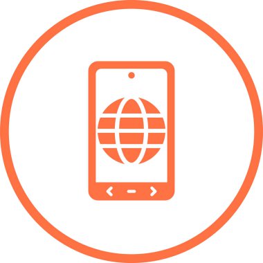 İnternet web simgesi, vektör tasarımı 