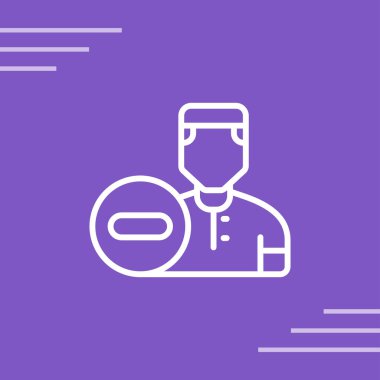 user icon, vector illustration simple design