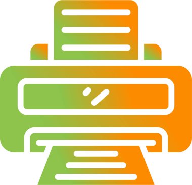 Yazıcı web simge vektör çizim 