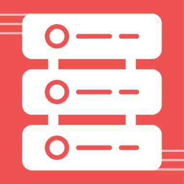 Sunucu web simgesi, vektör çizim